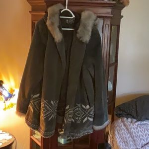 Faux fur women’s coat